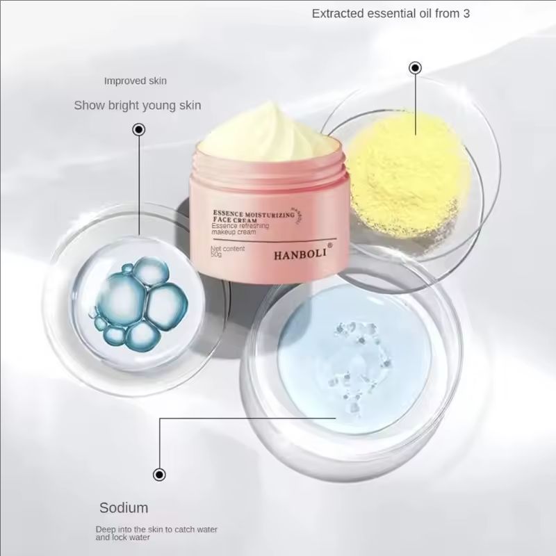 Face Isolation Concealer Moisturizing Lazy Cream Facial Care Hydrating Brightening Skin Tone HanPoli 50g