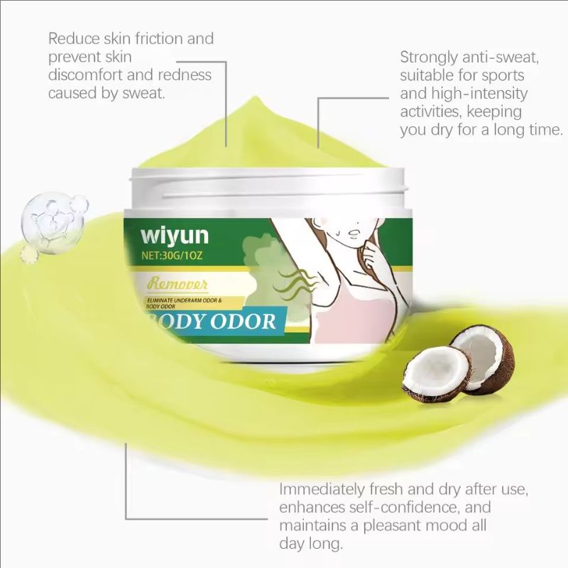 Body Odor Remove Cream Underarm Bad Smell Sweating Removal Armpits Refreshing Antiperspirant Lasting Aroma Deodorant Body Care