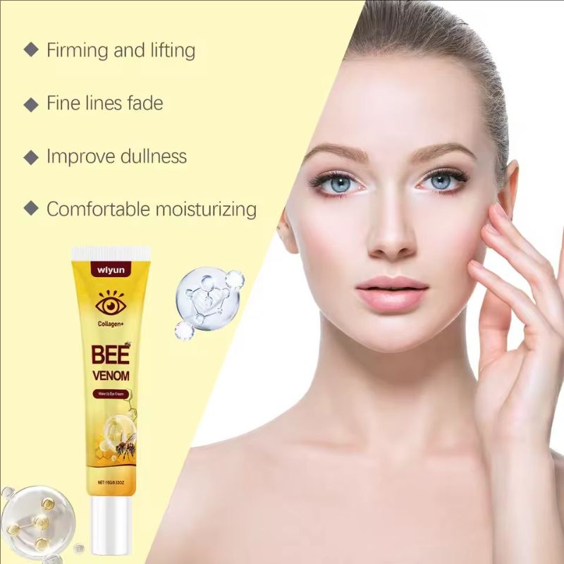 Bee Venom Eye Cream Remove Dark Circles Lightening Anti Eye Bag Puffiness Firming Skin Fade Fine Lines Nourish Lifting Skincare
