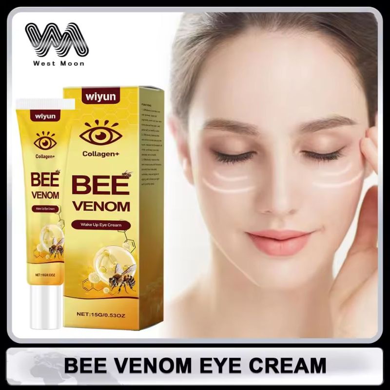 Bee Venom Eye Cream Remove Dark Circles Lightening Anti Eye Bag Puffiness Firming Skin Fade Fine Lines Nourish Lifting Skincare