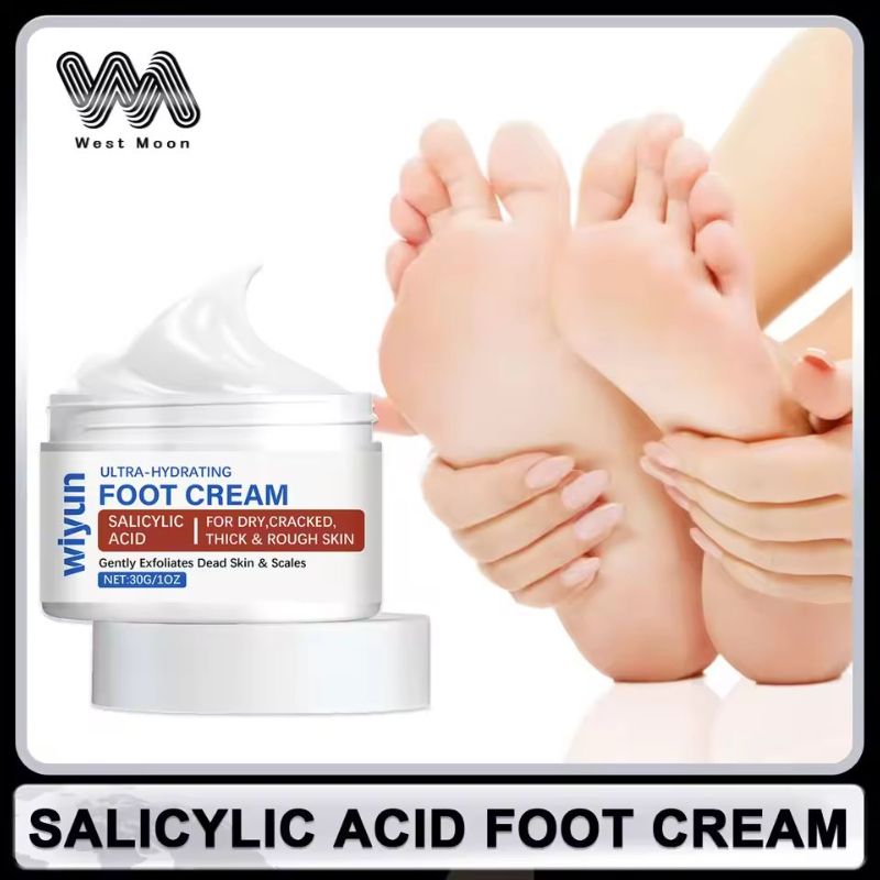 Salicylic Acid Foot Cream Dead Skin Removal Anti Dry Crack Moisturizing Soothing Chapping Repair Softening Daily Feet Heel Care