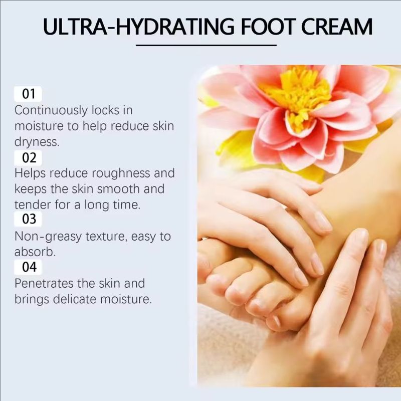 Salicylic Acid Foot Cream Dead Skin Removal Anti Dry Crack Moisturizing Soothing Chapping Repair Softening Daily Feet Heel Care