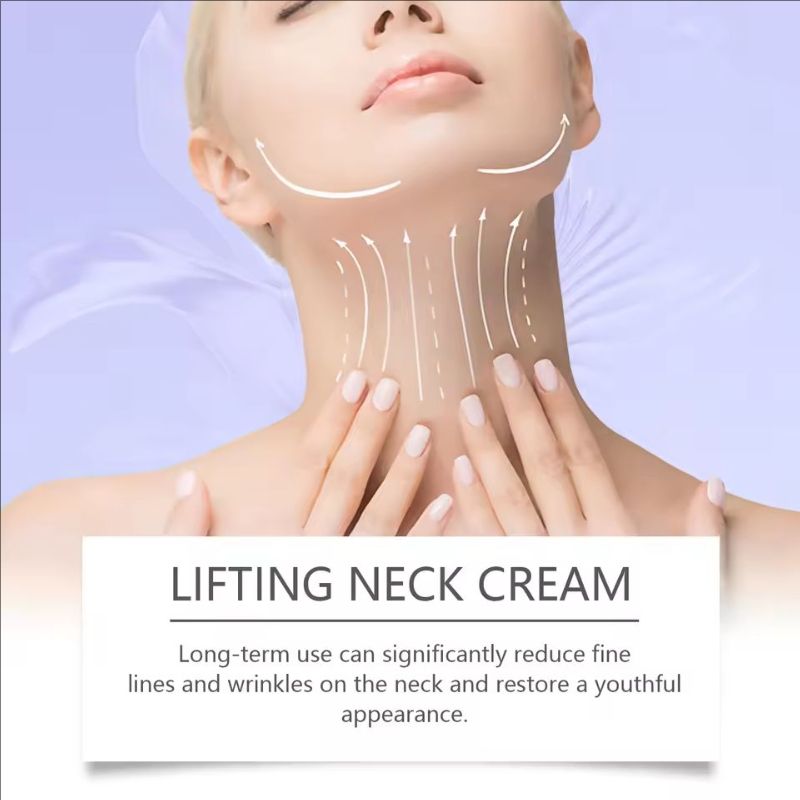 Neck Cream Firming Lifting Reduce Fine Line Skin Sagging Tightening Smoothing Cream Eliminate Double Chin Rejuvenation Neck Care
