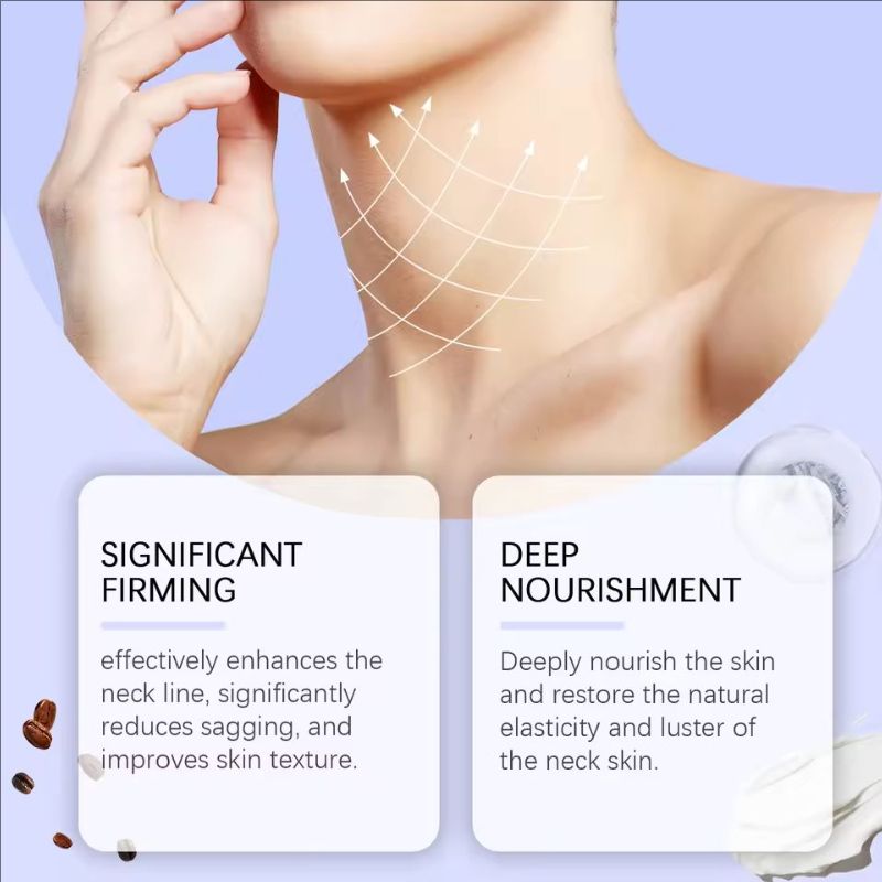 Neck Cream Firming Lifting Reduce Fine Line Skin Sagging Tightening Smoothing Cream Eliminate Double Chin Rejuvenation Neck Care