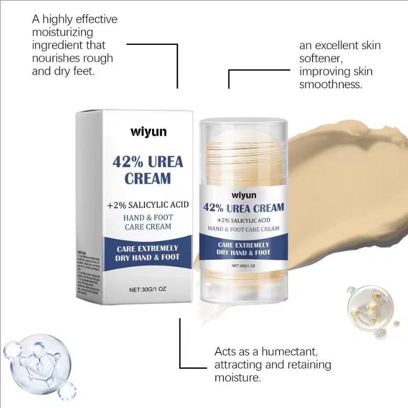 42% Urea Foot Hand Care Cream Stick Deeply Moisturizing Nourish Dry Cracked Rough Heel Hydrating Exfoliation Softening Skin Care