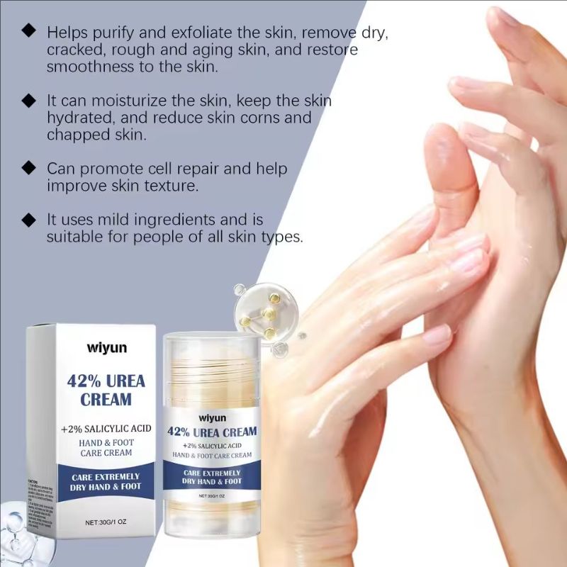 42% Urea Foot Hand Care Cream Stick Deeply Moisturizing Nourish Dry Cracked Rough Heel Hydrating Exfoliation Softening Skin Care