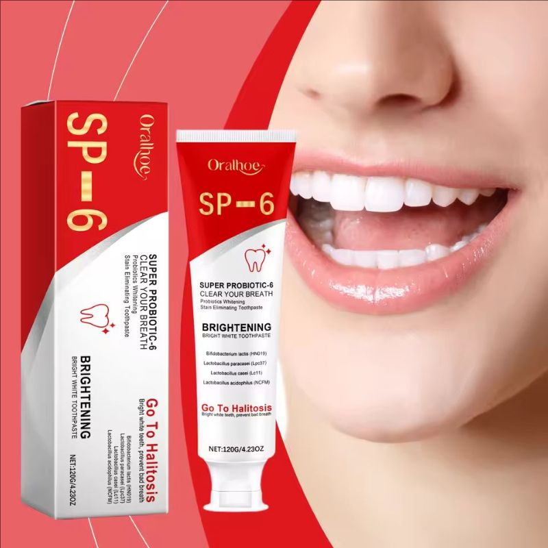 Probiotic Toothpaste SP-6 Whitening Tooth Remove Plaque Stains Yellow Teeth Whitener Oral Hygiene Clean Fresh Breath Dental Care