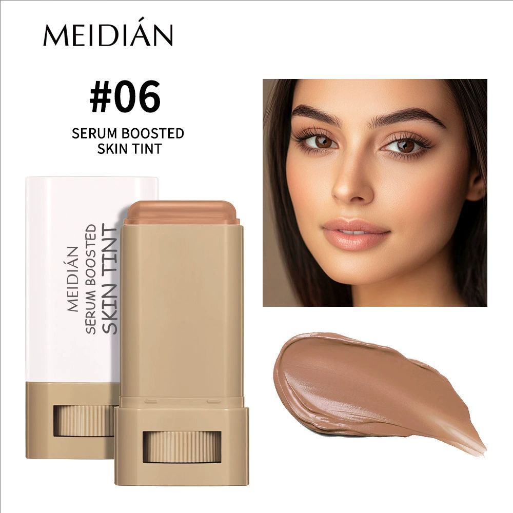 Foundation Skin Tint Balm Skin Tint Stick Waterproof Nourishing Solid Tinted Serum Face Tinted Face Contour Stick Makeup