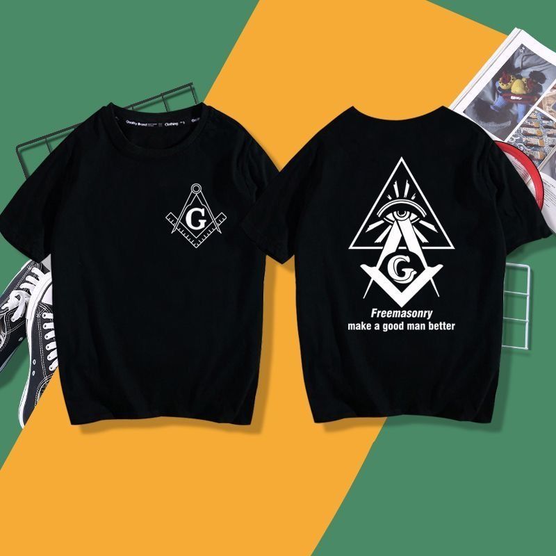 Freemason Sign Masonic T-Shirt 100% Cotton O-Neck Summer Short Sleeve Casual Mens Womens T-shirt Size S-6XL