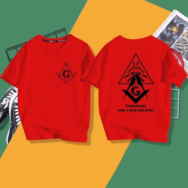 Freemason Sign Masonic T-Shirt 100% Cotton O-Neck Summer Short Sleeve Casual Mens Womens T-shirt Size S-6XL