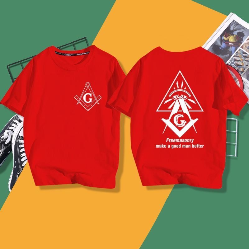 Freemason Sign Masonic T-Shirt 100% Cotton O-Neck Summer Short Sleeve Casual Mens Womens T-shirt Size S-6XL
