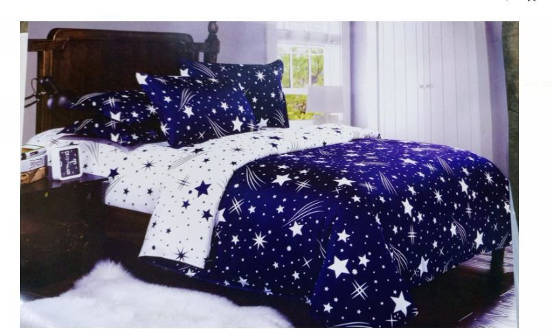 4Pcs of 7*8 Binded Duvet Sets Bedding Set Warm Comforter (One Duvet, One Bedsheet and Two Pillow Cases or Covers)