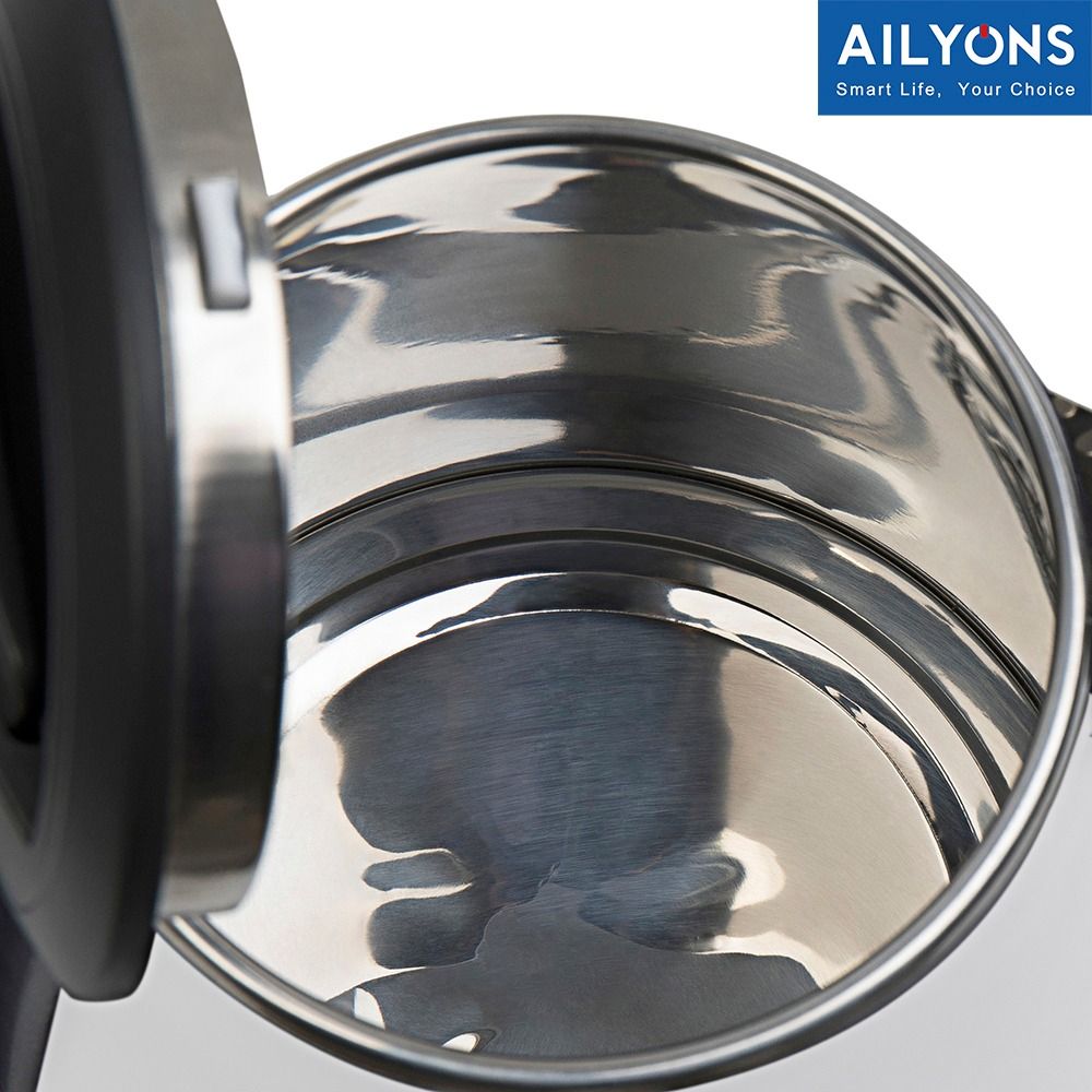 Ailyons 2.2ltrs Stainless Steel Electric Kettle, Automatic Hot Water Boiler or Heater Jug Auto Shutoff