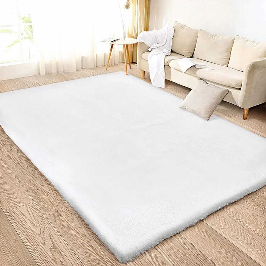 Modern Luxury Style Nordic Rabbit fur Carpet Super soft, Smooth, Comfortable and Skin Friendly 6 × 9 feet mat
