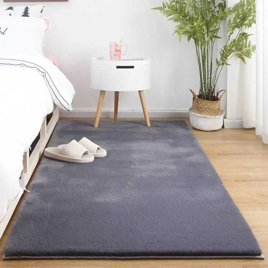 Modern Luxury Style Nordic Rabbit fur Carpet Super soft, Smooth, Comfortable and Skin Friendly 6 × 9 feet mat