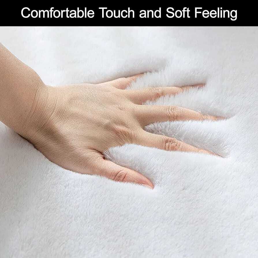 Modern Luxury Style Nordic Rabbit fur Carpet Super soft, Smooth, Comfortable and Skin Friendly 6 × 9 feet mat