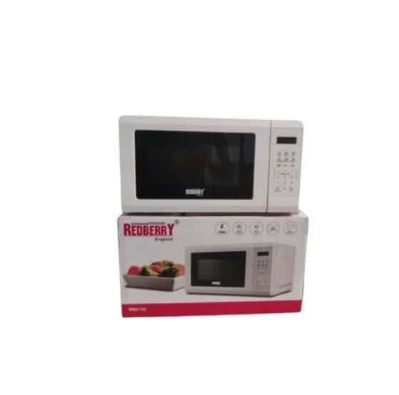 Redberry 20L Microwave Oven with Defrost Function Digital Control Push Button Door and Cooking End Signal 700W