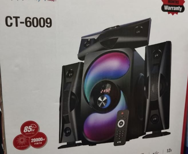 CTC-6009  3.1 Channel Multimedia Subwoofer Speaker Sound  System Mini Home Theater  20000W PMPO BT/USB/SD/FM Woofer