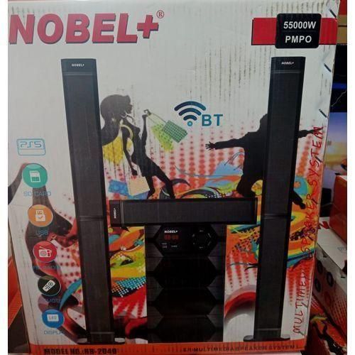 Nobel NB-2040 Tall Boy Home Theater Multimedia Speaker System 55000W PMPO USB SD Card, Bluetooth and FM Radio Woofer Sound Bar