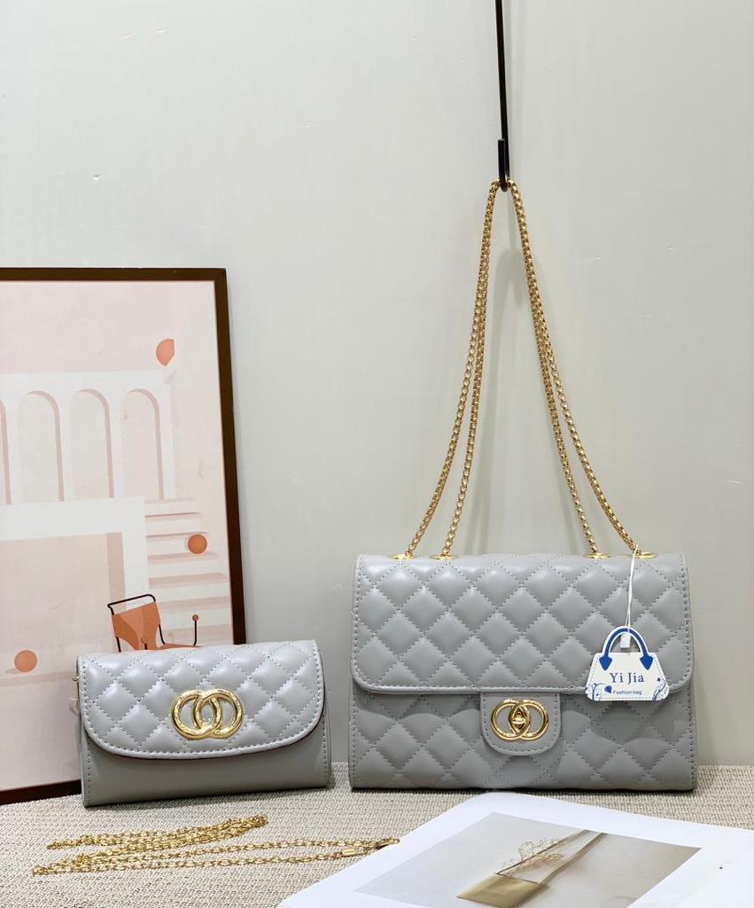 2in1 Classic Trendy Ladies Handbag Women Shoulder Bag Strap Adjustable Fashion Bag  Girls Sling  Crossbody Bag with Purse or Wallet