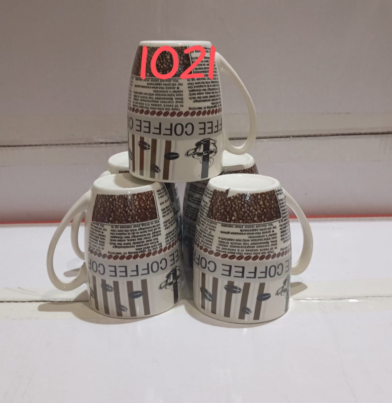 12pcs a Dozen of Elegant Mugs Classic Ceramic Tea, milk or Water Cups