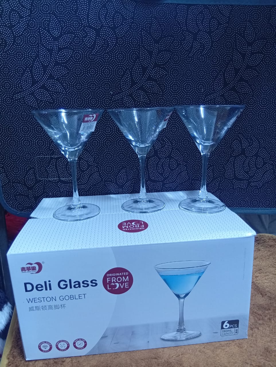 6pcs of Wine Glass Deli Water Glasses