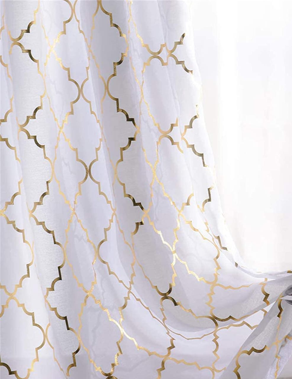 3 pcs marble velvet Door or Windows curtains comes as 2pcs Curtains each 1.5m and 1pc Sheer 3m