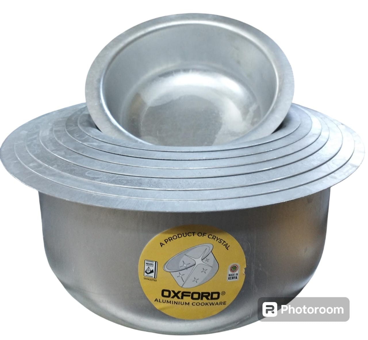 8pcs from size 12 to19 BLACK OXFORD LIGHT ALUMINUM COOKING POTS Set Stainless steel Sufurias