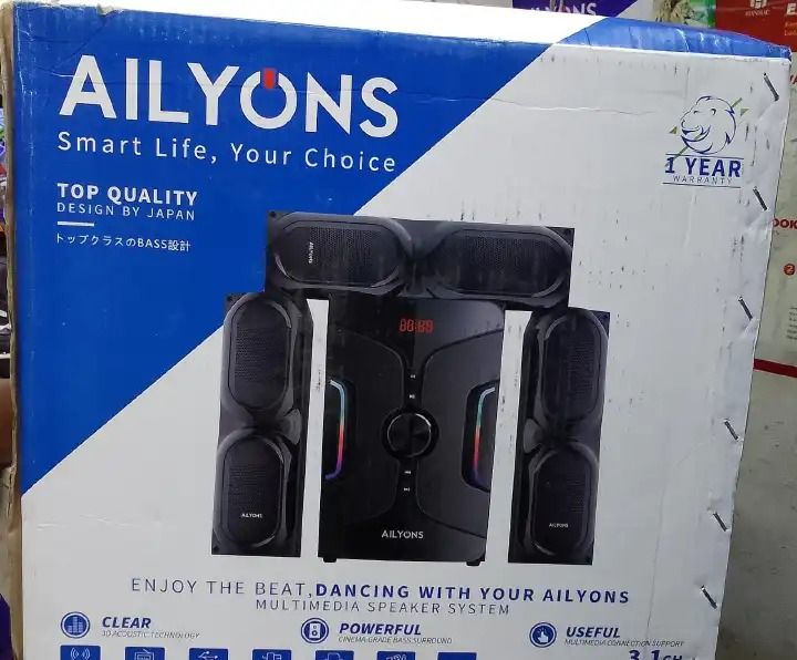 AILYONS 3.1CH Subwoofer Home Theatre Multi Media Bluetooth Speaker System AC/DC Sub Woofer Sound System