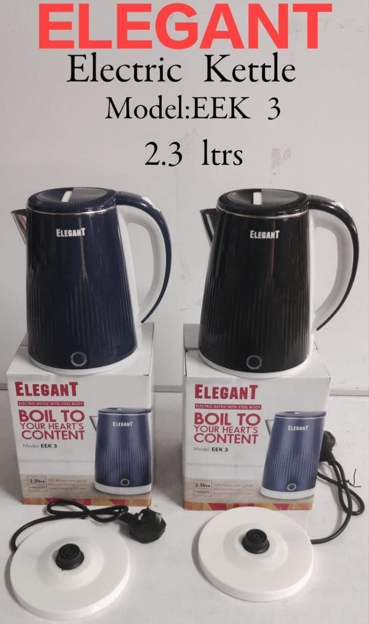 Elegant 2.3ltrs Stainless Steel Electric Kettle, Automatic Hot Water Boiler or Heater Jug Auto Shutoff