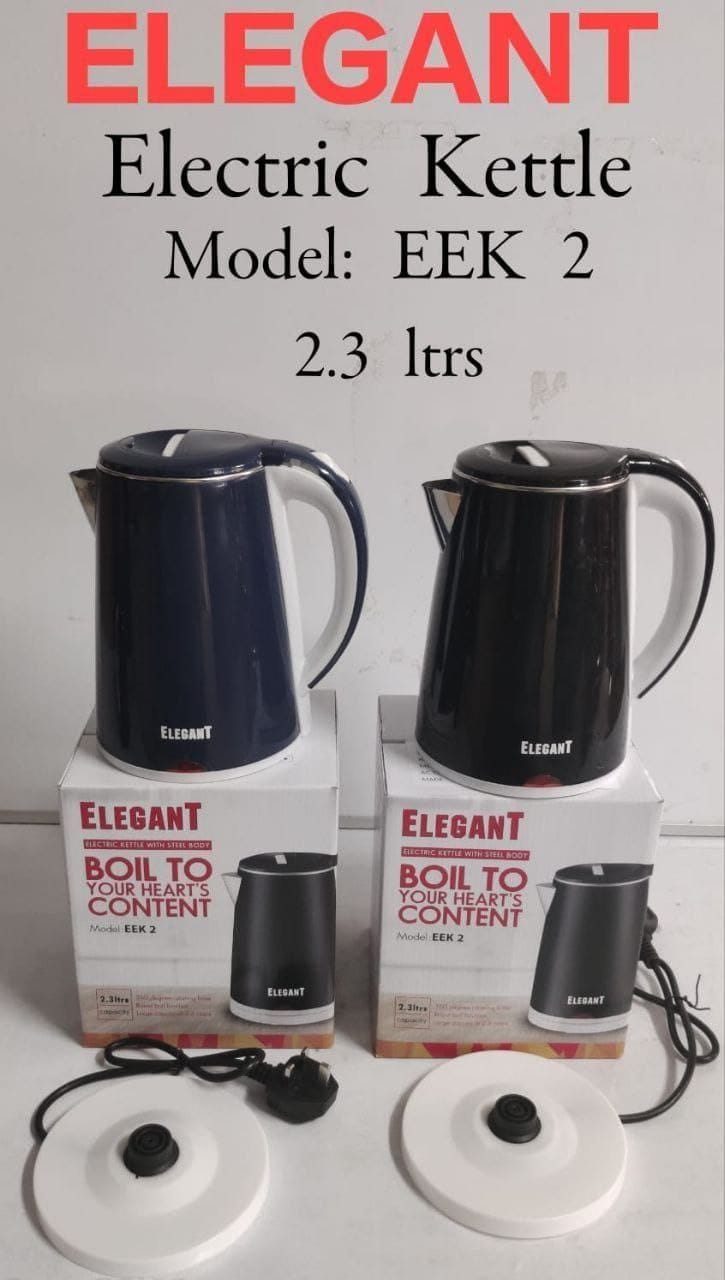 Elegant 2.3ltrs Stainless Steel Electric Kettle, Automatic Hot Water Boiler or Heater Jug Auto Shutoff
