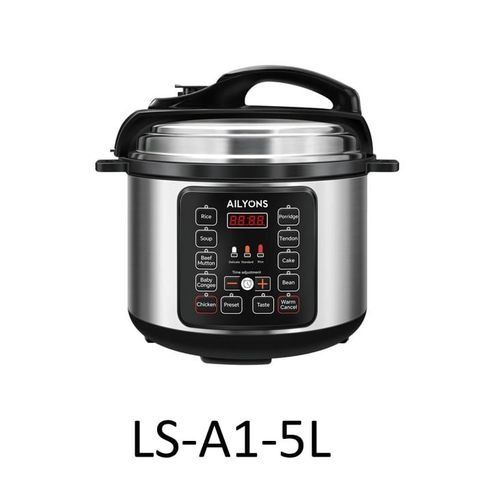 Ailyons LS-A1-5L Deluxe 5L Automatic Electric Digital Pressure Cooker 900W