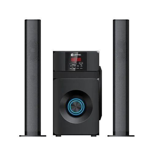 Amtec AM-01  2.1CH Mini Home Theater MULTIMEDIA WOOFER SYSTEM WITH 2 TALL Boys SPEAKERS SUBWOOFER with USB/FM/BLUETOOTH 20000W PMPO Sound Bar