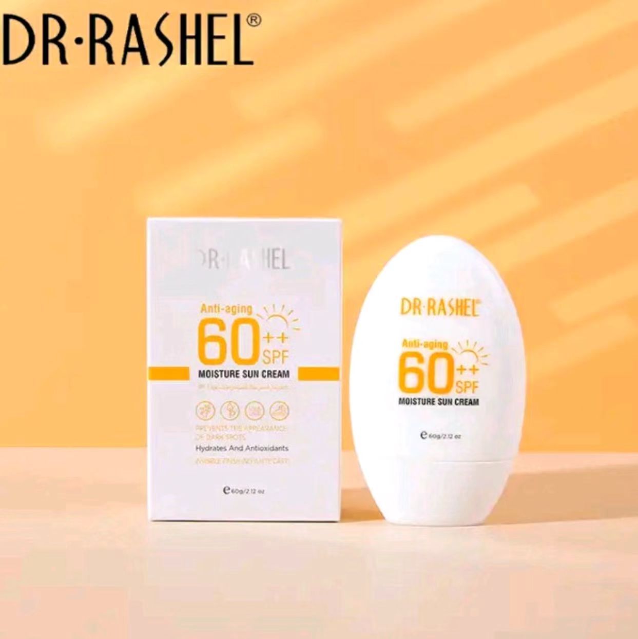 Dr. Rashel Sunscreen Lotion No White Cast Sun Cream SPF 60++ UVA UVB Protection Sunscreen Anti-aging Cream