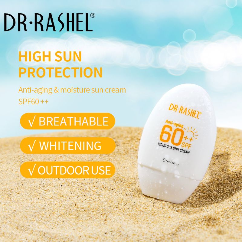 Dr. Rashel Sunscreen Lotion No White Cast Sun Cream SPF 60++ UVA UVB Protection Sunscreen Anti-aging Cream