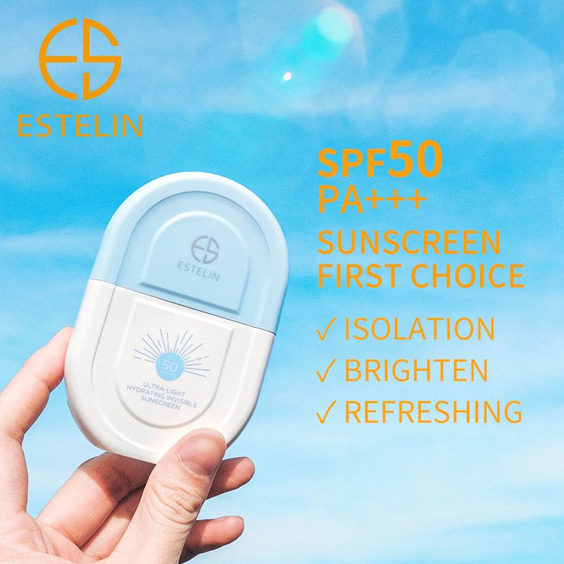 ESTELIN Sunscreen Lotion Isolation Lotion No white SPF50+ Sunblock Moisturizing Oil-control Refreshing Anti-Aging Facial Sunscreens Skin Care