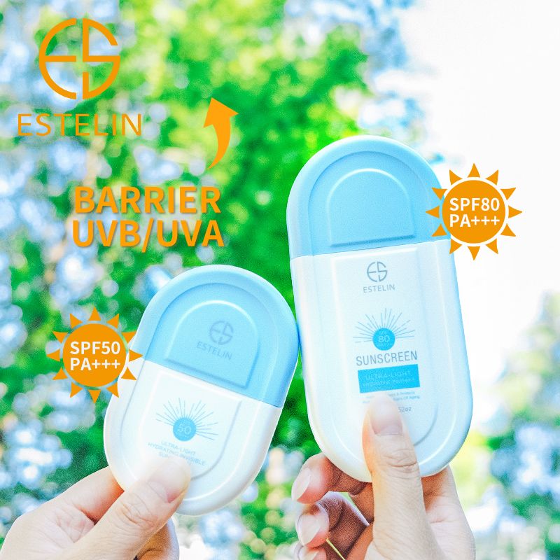 ESTELIN Sunscreen Lotion Isolation Lotion No white SPF50+ Sunblock Moisturizing Oil-control Refreshing Anti-Aging Facial Sunscreens Skin Care