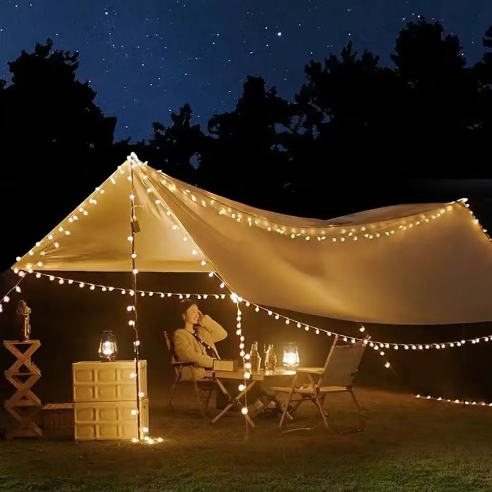 3M LED Light Crystal Ball Star Lights Outdoor Garden Camping Light String 20 LED Lights Garland Light Led String Lights Ramadan Decorations Christmas Festive Atmosphere Lights