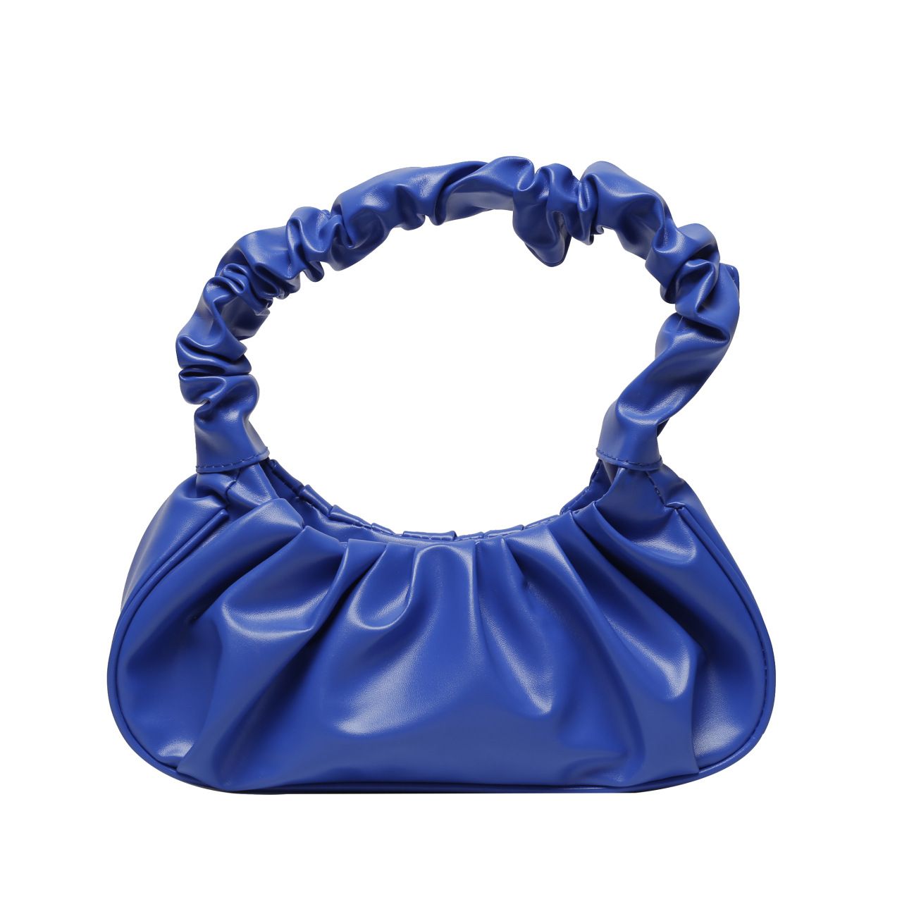 Fashion Pleated Handlebags Women PU Cloud Bags Leisure Armpit Bag Shopping Shoulder Bags Dumpling Handbag Female Hand Bags