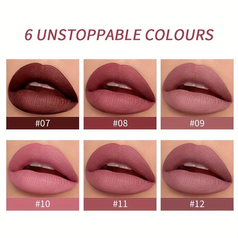USHAS 2 In 1 Matte Lipstick&lip Liner Set Lip Gloss Lip Pencil High Pigmented Waterproof Long Lasting Lip Stick Lips Makeup
