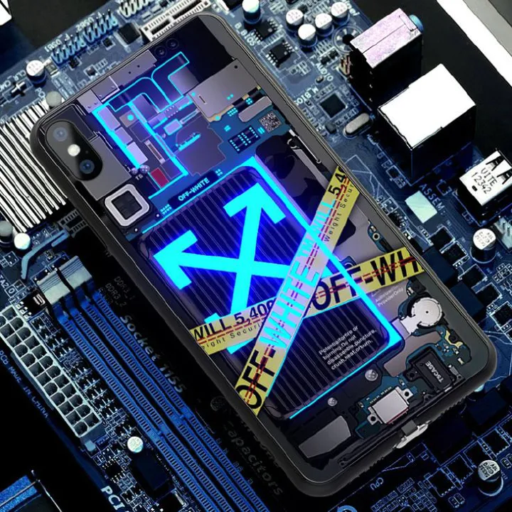 New Led Phone Case Call Glowing Led Light Up Cover For iPhone Samsung Smart Phones