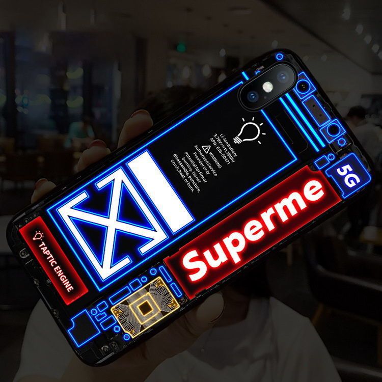 New Led Phone Case Call Glowing Led Light Up Cover For iPhone Samsung Smart Phones