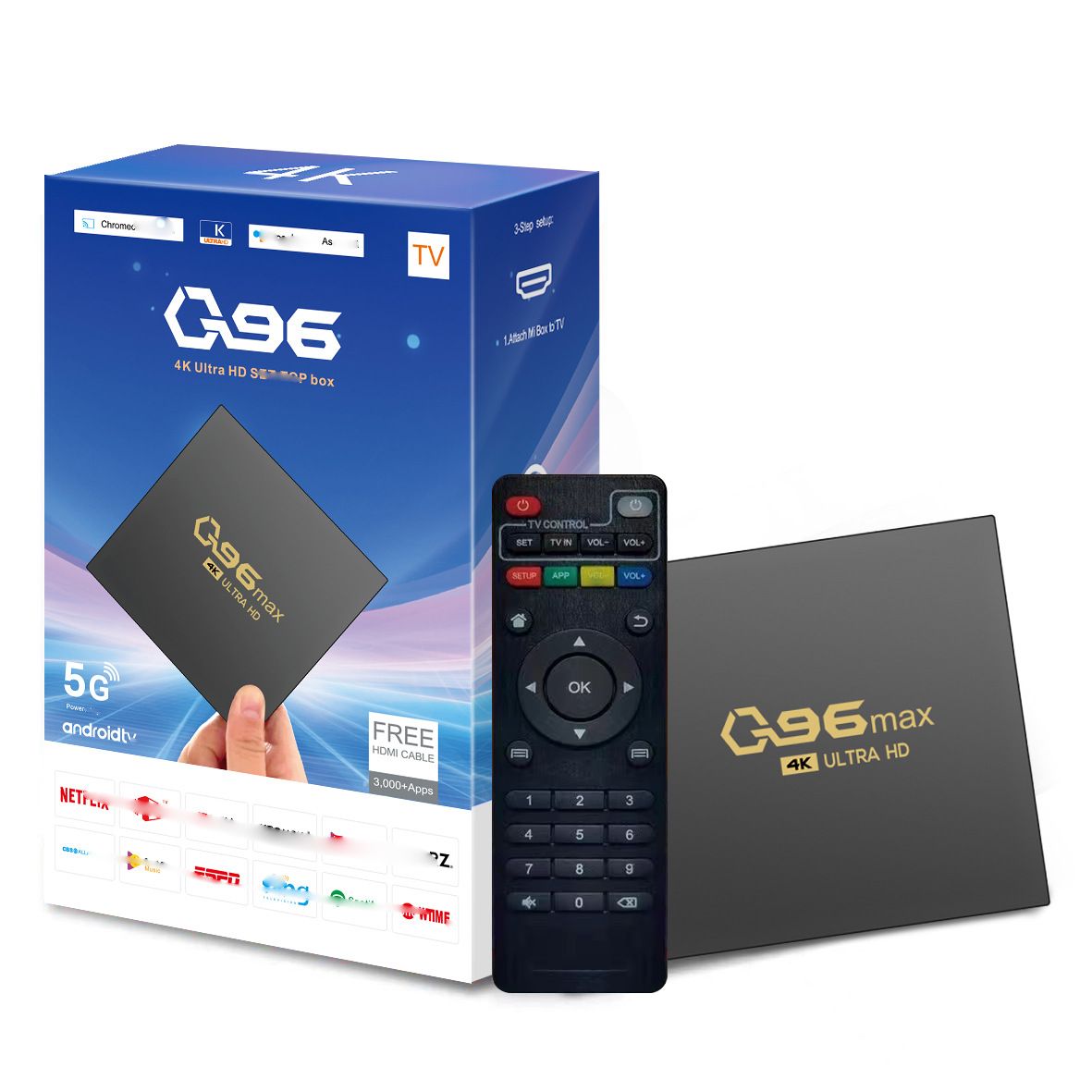 New Q96 Max TV Box Android 11.0 WIFI 4K 8+128G Smart Box Amlogic S905 HD Smart TV Youtube Media Player