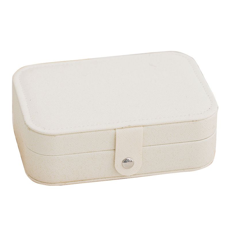 New Portable Jewelry Box Travel Organizer Jewelry Case PU Leather Storage Box Earrings Necklace Ring Jewelry Organizer Display