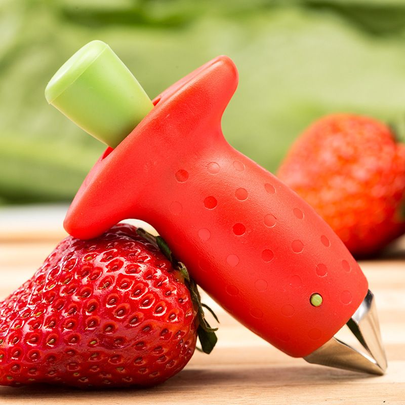 Strawberry Huller Pineapple Cutters Novel Tomato Stalks Remover Fruit Knife Useful Strawberry Leaf Cleaner Fruit Peelers Kitchen Accessories