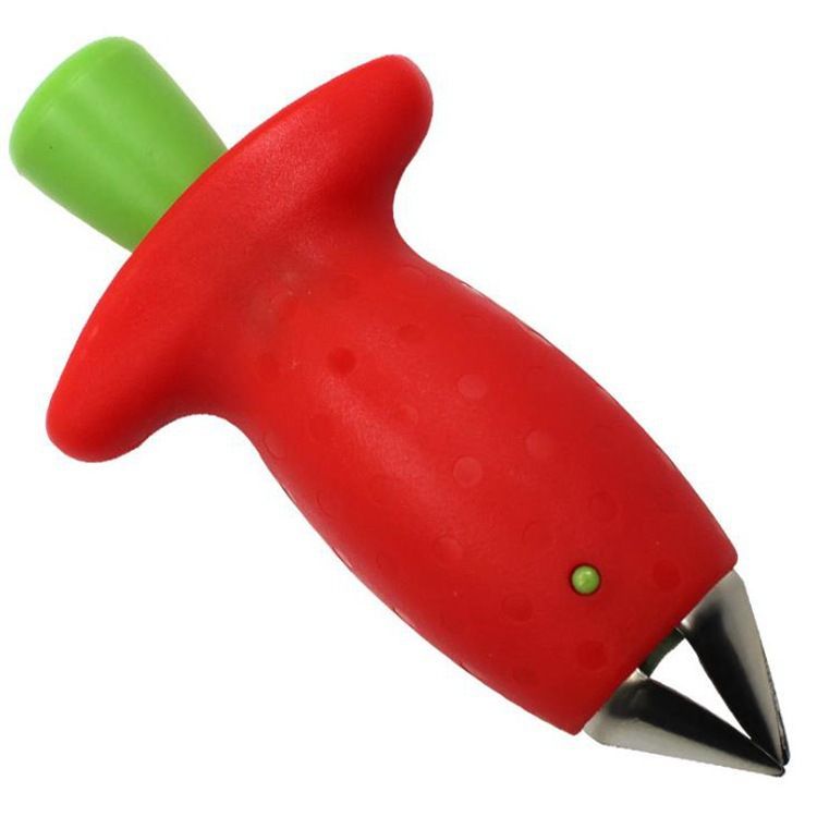 Strawberry Huller Pineapple Cutters Novel Tomato Stalks Remover Fruit Knife Useful Strawberry Leaf Cleaner Fruit Peelers Kitchen Accessories