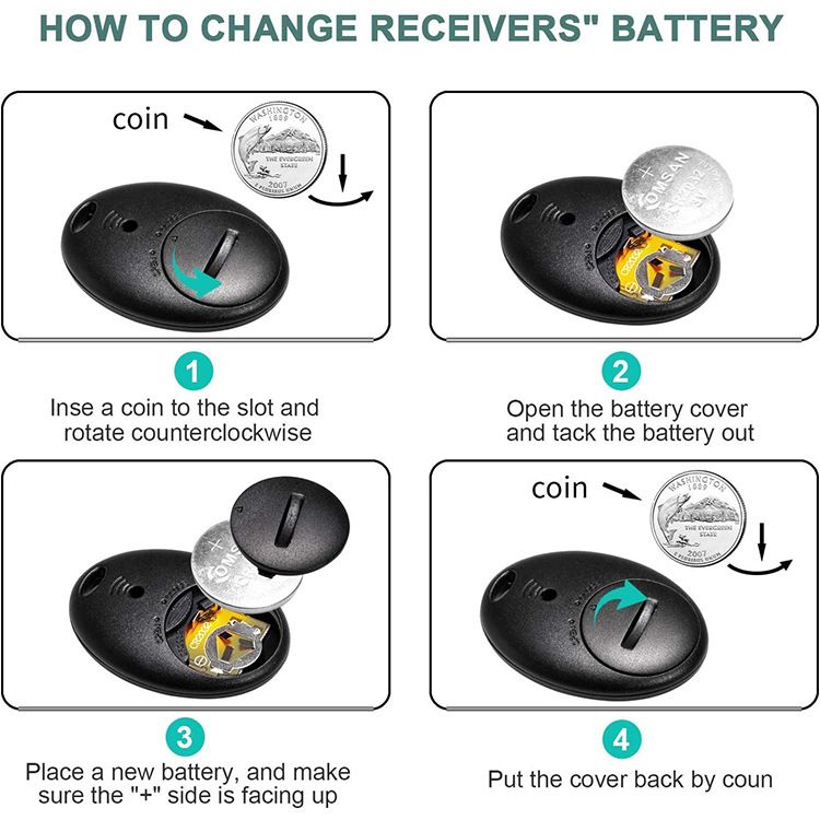 1 To 4 Wireless Key Finder Remote Key Locator 4 Receivers 1 Dock Station Alarm Systems Security Home With Led Flashlight