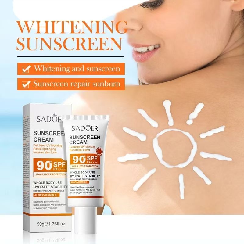 New Facial Body Sunscreen SPF90++++ Sun Cream Sunblock Skin UV Protective Cream Anti Sun Facial Protection Cream Sunscreens Skin Care