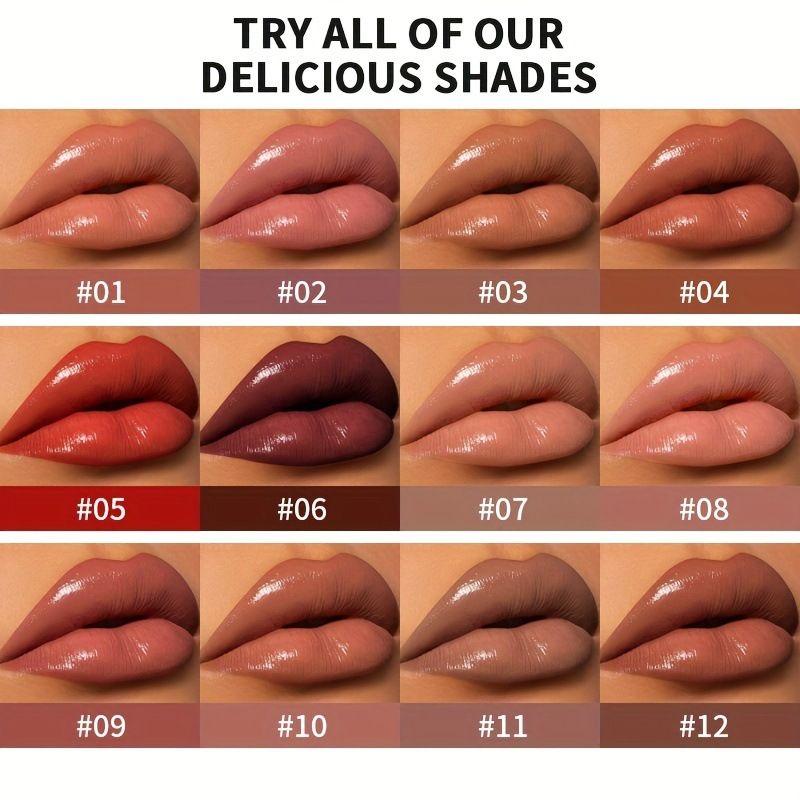 USHAS New Lip Gloss Waterproof Moisturizing Liquid Cosmetics Festival Gift Lipsticks Makeup