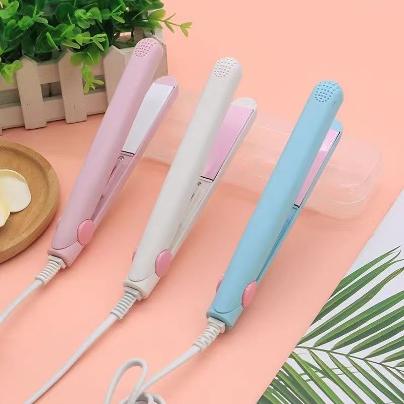 Mini Portable Electric Splint Flat Iron Ceramic Hair Curler Straightener Hair Perming Hair Styling